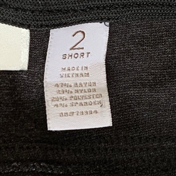 Chico’s Wide Waistband Flare Pants Womens Large Chico’s 2 Black Pull On - Picture 4 of 7